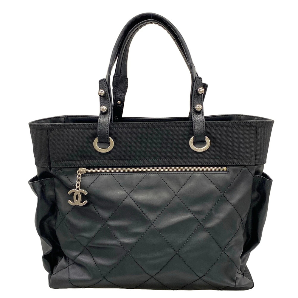 Chanel Paris Biarritz Tote Gm Black #326032C16B